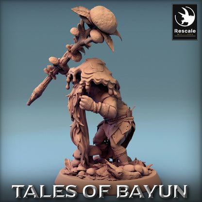 Bayun Druid Mushroom Hat | Rescale Miniatures | Compatible with D&D/AoS | Fantasy | Tabletop RPG
