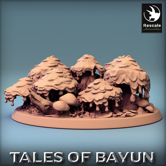 Bayun Druid Mushroom Hat Hide | Rescale Miniatures | Compatible with D&D/AoS | Fantasy | Tabletop RPG