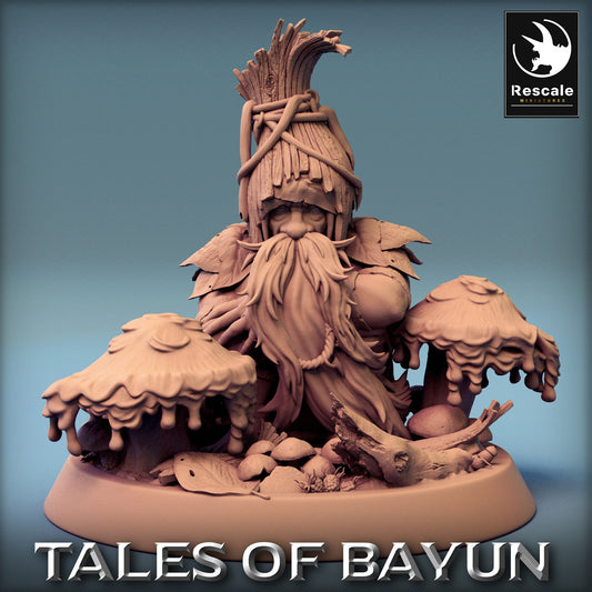 Bayun Druid Sit | Rescale Miniatures | Compatible with D&D/AoS | Fantasy | Tabletop RPG