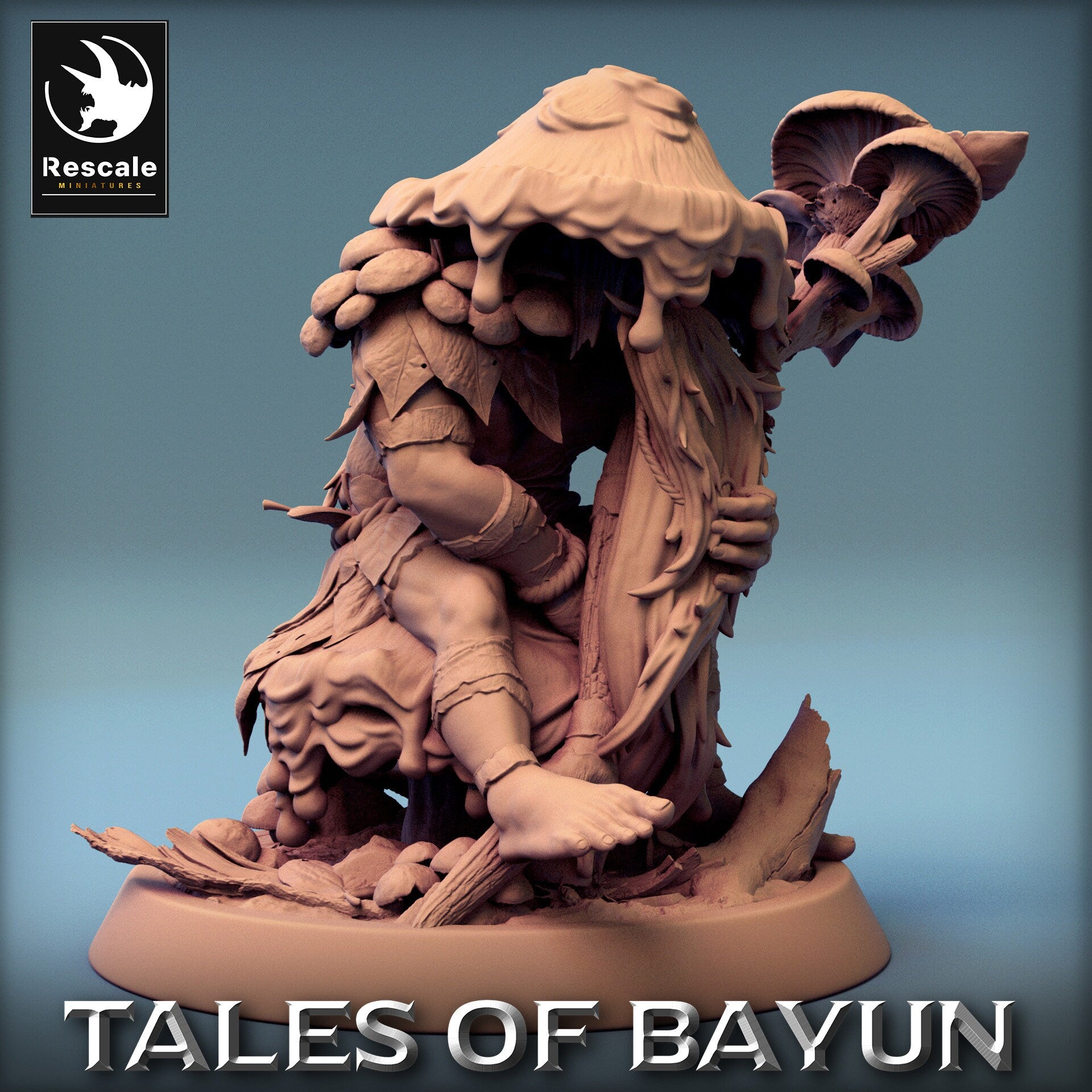 Bayun Druid Mushroom Hat Wait | Rescale Miniatures | Compatible with D&D/AoS | Fantasy | Tabletop RPG