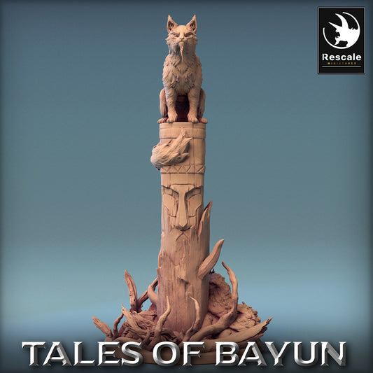 Bayun Totem Cat | Rescale Miniatures | Compatible with D&D/AoS | Fantasy | Tabletop RPG
