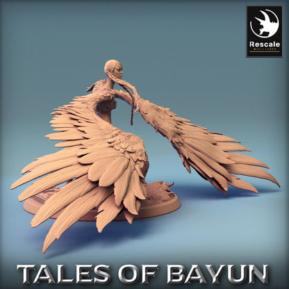 Bayun Harpie Parry Alt | Rescale Miniatures | Compatible with D&D/AoS | Fantasy | Tabletop RPG
