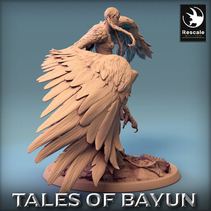 Bayun Harpie Slide Alt | Rescale Miniatures | Compatible with D&D/AoS | Fantasy | Tabletop RPG