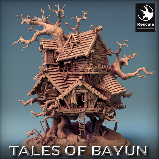 Bayun Isba Demon House Mini | Rescale Miniatures | Compatible with D&D/AoS | Fantasy | Tabletop RPG