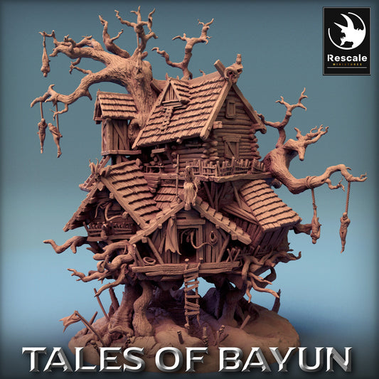 Bayun Isba Demon House | Rescale Miniatures | Compatible with D&D/AoS | Fantasy | Tabletop RPG