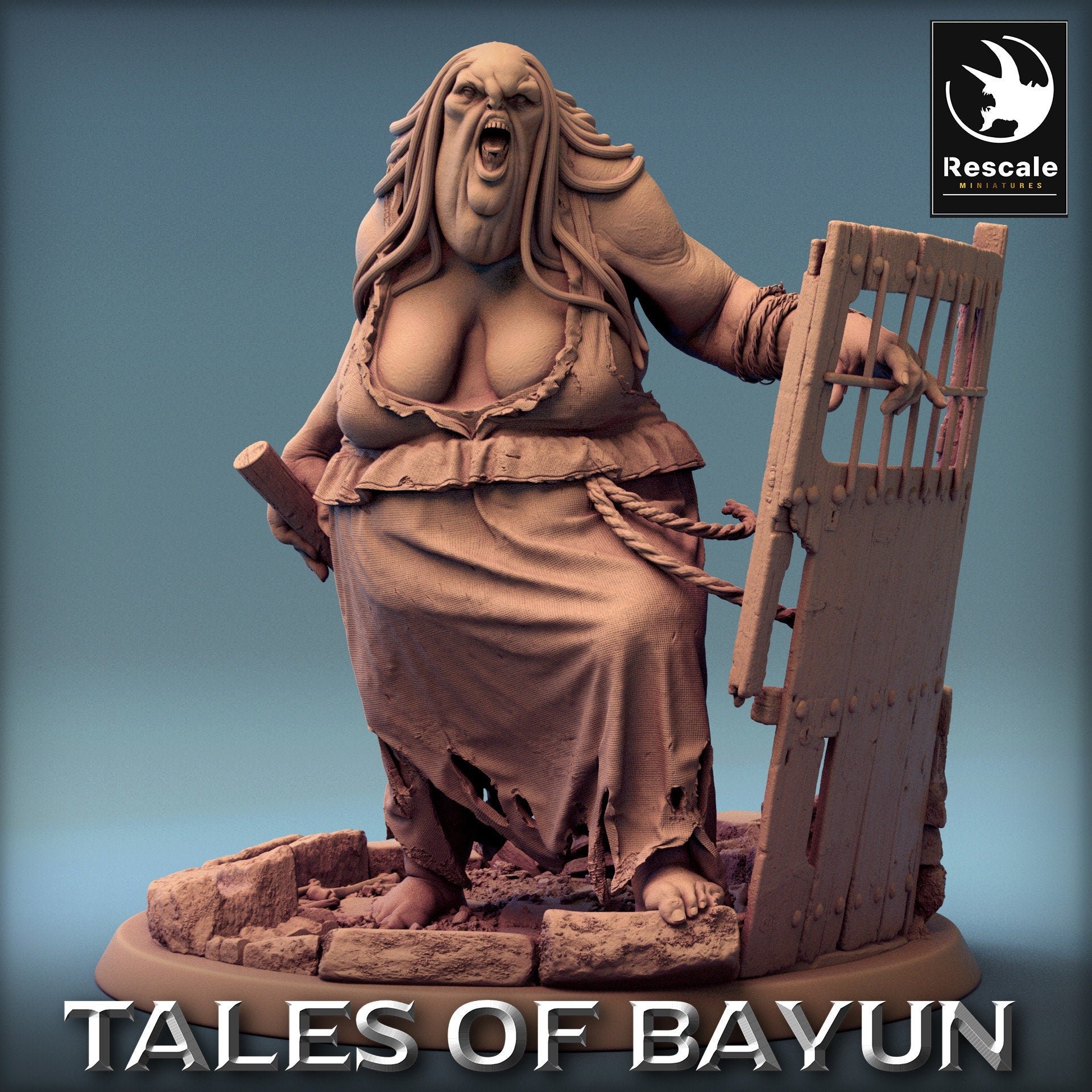 Bayun Kikimora Heavy Door | Rescale Miniatures | Compatible with D&D/AoS | Fantasy | Tabletop RPG