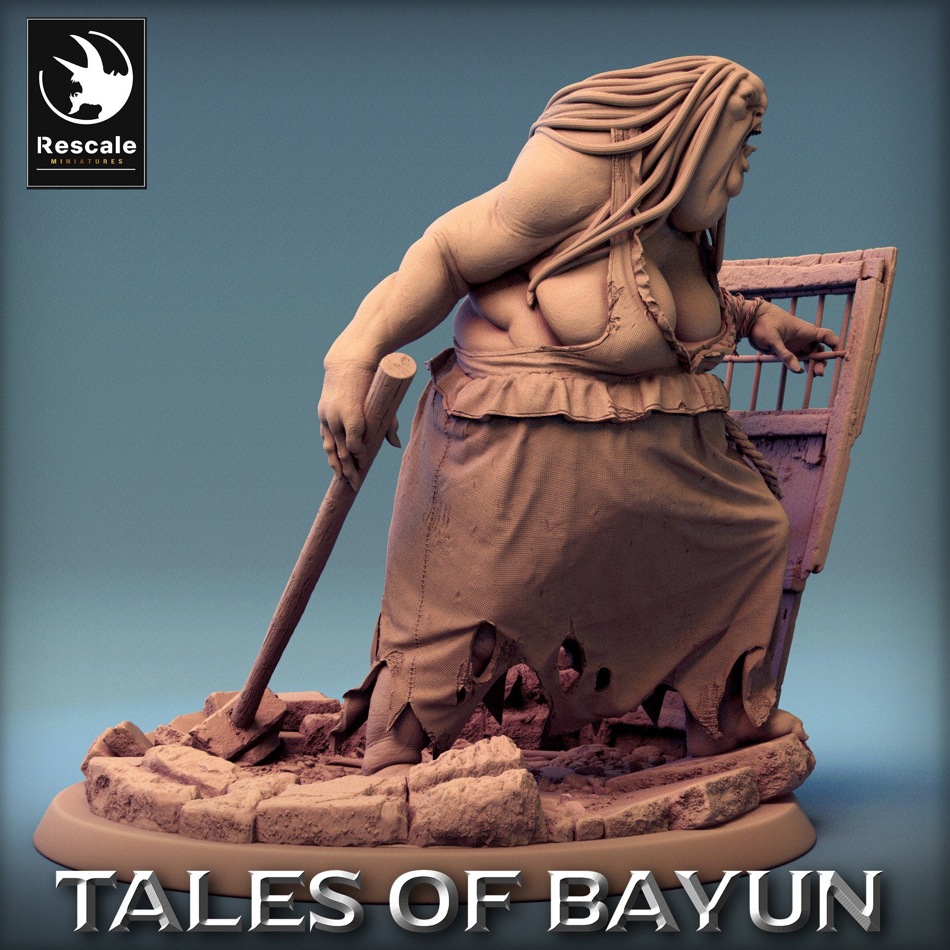 Bayun Kikimora Heavy Door | Rescale Miniatures | Compatible with D&D/AoS | Fantasy | Tabletop RPG