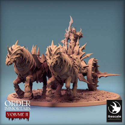 Immortalis Chariot Run | Rescale Miniatures | Compatible with D&D/AoS | Fantasy | Tabletop RPG