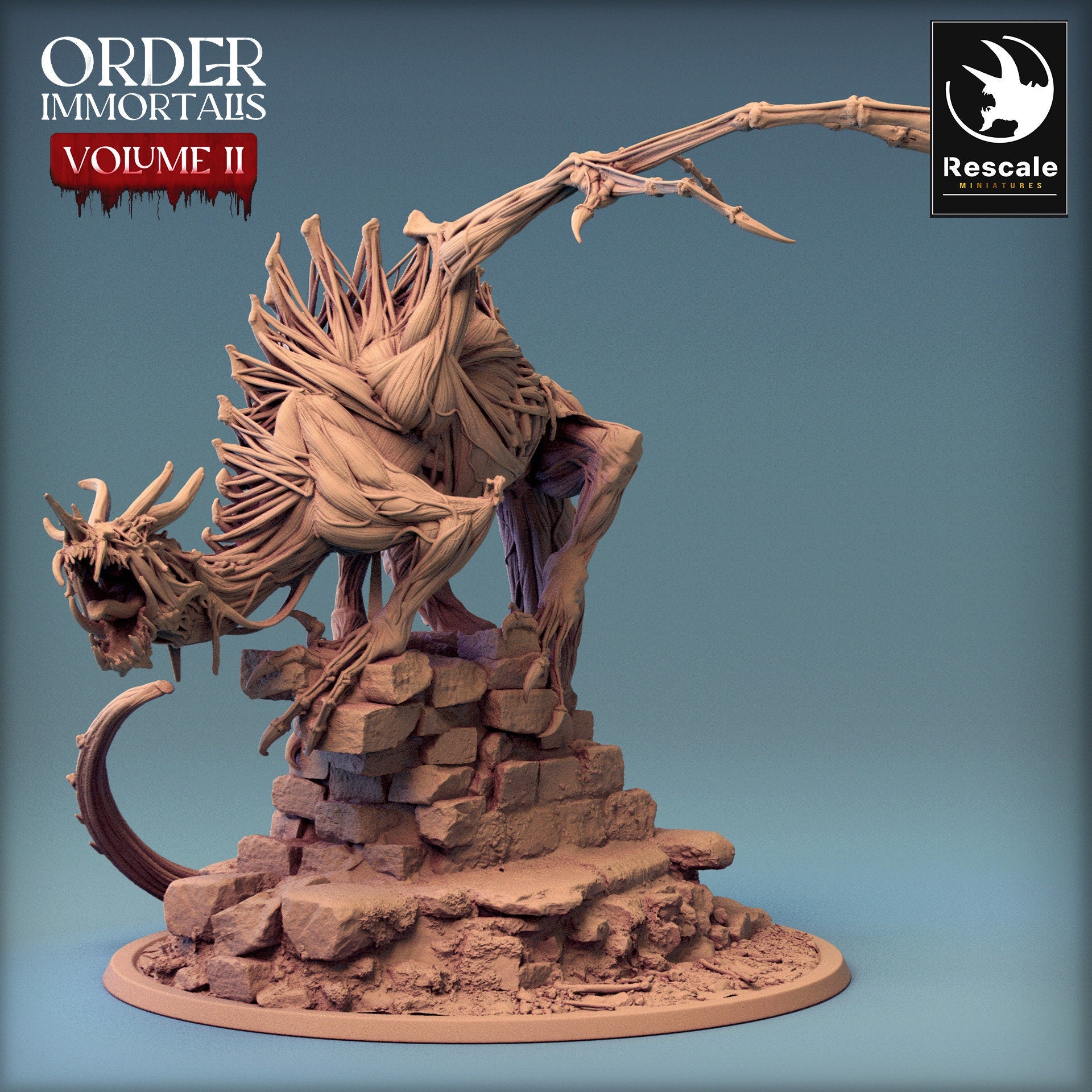 Immortalis Drake Guard Skinless | Rescale Miniatures | Compatible with D&D/AoS | Fantasy | Tabletop RPG