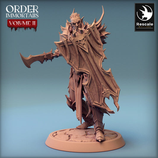 Immortalis Draven Lance and Shield | Rescale Miniatures | Compatible with D&D/AoS | Fantasy | Tabletop RPG