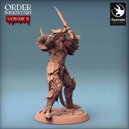 Immortalis Draven Two handed Sword | Rescale Miniatures | Compatible with D&D/AoS | Fantasy | Tabletop RPG