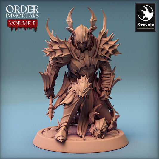 Immortalis Draven Full Armor Servitor with Sword | Rescale Miniatures | Compatible with D&D/AoS | Fantasy | Tabletop RPG