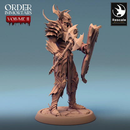 Immortalis Draven Full Armor Stand | Rescale Miniatures | Compatible with D&D/AoS | Fantasy | Tabletop RPG