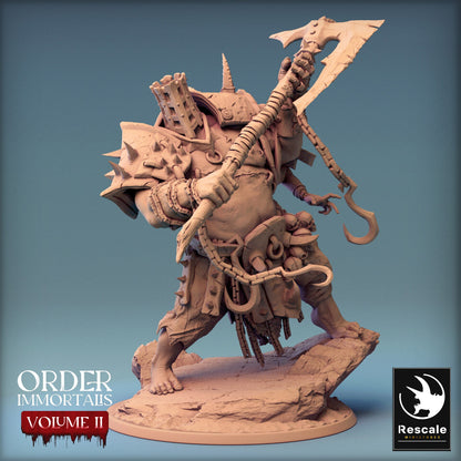 Immortalis Eradicus with Great Axe | Rescale Miniatures | Compatible with D&D/AoS | Fantasy | Tabletop RPG