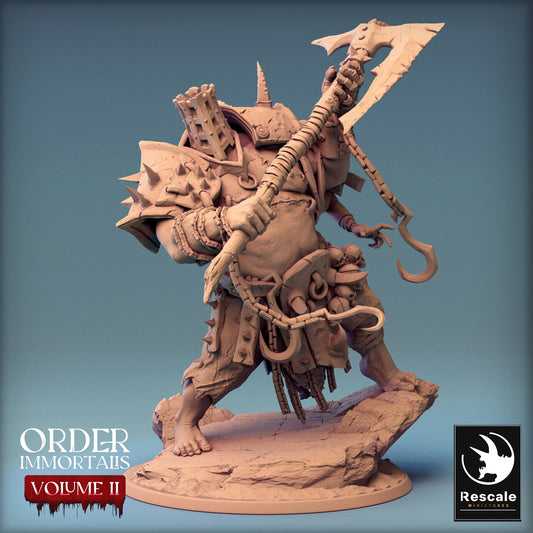 Immortalis Eradicus with Great Axe | Rescale Miniatures | Compatible with D&D/AoS | Fantasy | Tabletop RPG