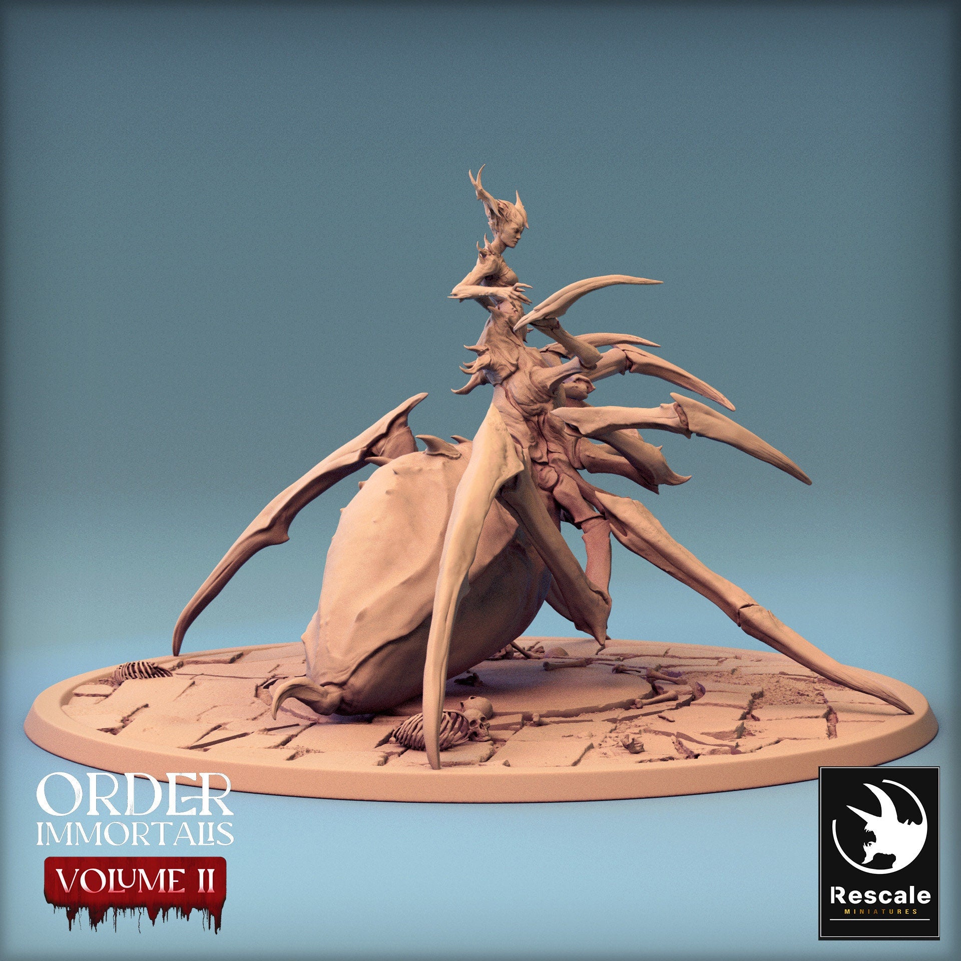 Immortalis Vampire Queen in Spider Form | Rescale Miniatures | Compatible with D&D/AoS | Fantasy | Tabletop RPG