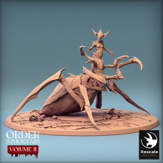 Immortalis Vampire Queen in Spider Form | Rescale Miniatures | Compatible with D&D/AoS | Fantasy | Tabletop RPG
