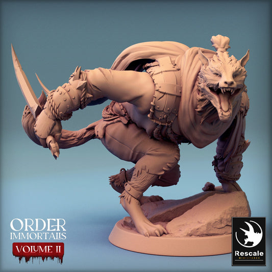 Immortalis Werewolf Crunch | Rescale Miniatures | Compatible with D&D/AoS | Fantasy | Tabletop RPG