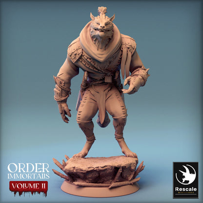 Immortalis Werewolf Look | Rescale Miniatures | Compatible with D&D/AoS | Fantasy | Tabletop RPG