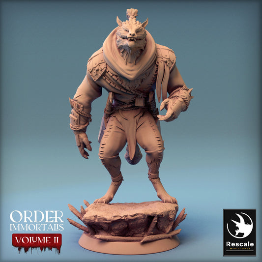 Immortalis Werewolf Look | Rescale Miniatures | Compatible with D&D/AoS | Fantasy | Tabletop RPG