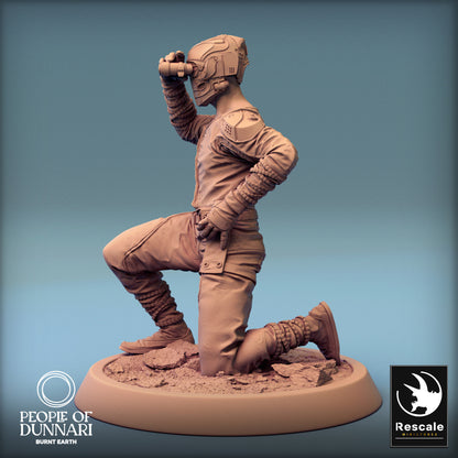 Dunnari Sandweaver Sit | Rescale Miniatures | Compatible with D&D/AoS | Fantasy | Tabletop RPG