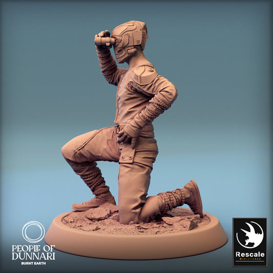 Dunnari Sandweaver Sit | Rescale Miniatures | Compatible with D&D/AoS | Fantasy | Tabletop RPG
