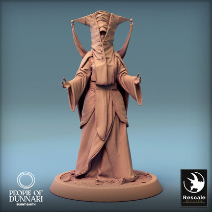 Dunnari AminaSahar Priest Cheer | Rescale Miniatures | Compatible with D&D/AoS | Fantasy | Tabletop RPG