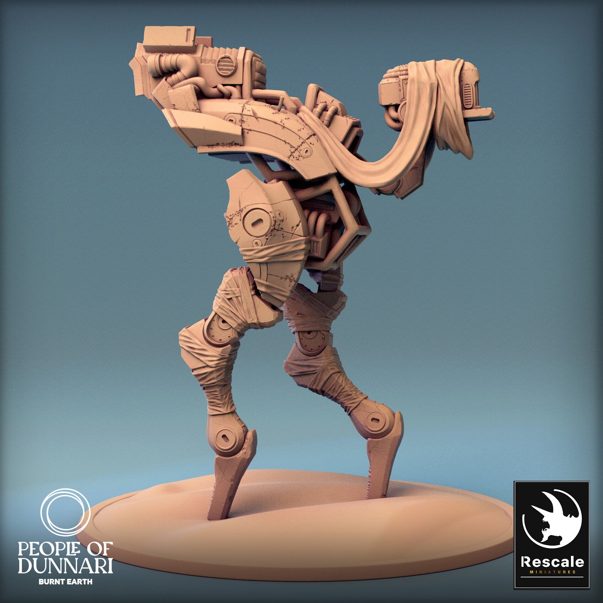 Dunnari Medoka Walk Open Saddle | Rescale Miniatures | Compatible with D&D/AoS | Fantasy | Tabletop RPG