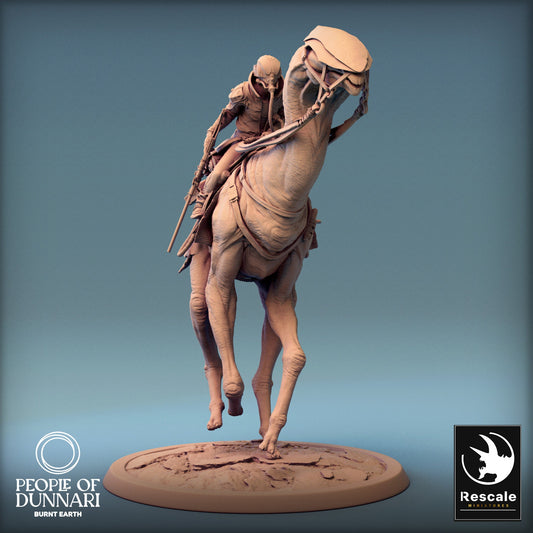 Dunnari Sand Stepper Gallop No Cape | Rescale Miniatures | Compatible with D&D/AoS | Fantasy | Tabletop RPG