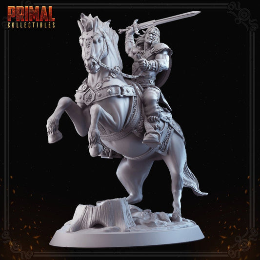 a statue of a man riding on the back of a horse