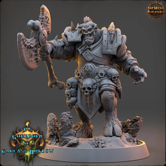 Goreborn Warrior Drethok Zarnal | DayBreak Miniatures | Compatible with D&D/AOS | Fantasy | Tabletop