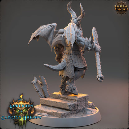 Goreborn Lancer Krellar Vortex | DayBreak Miniatures | Compatible with D&D/AOS | Fantasy | Tabletop