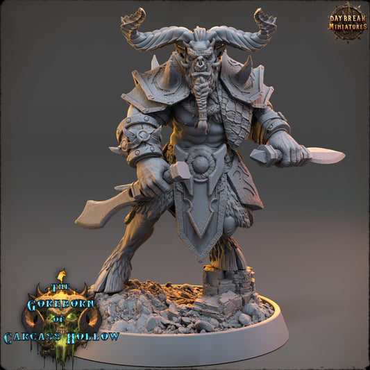 Goreborn Rogue Krythar Maelkor | DayBreak Miniatures | Compatible with D&D/AOS | Fantasy | Tabletop