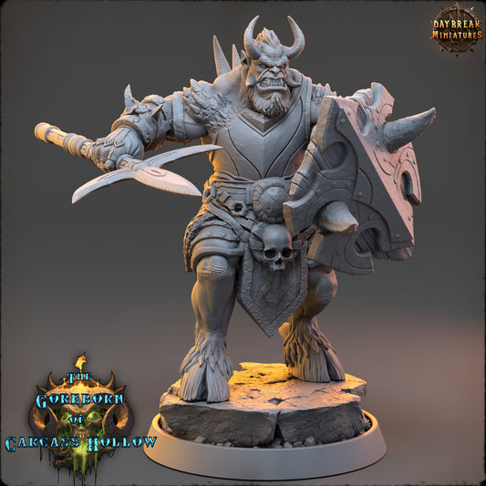 Goreborn Pit Fighter Orhaz Drex | DayBreak Miniatures | Compatible with D&D/AOS | Fantasy | Tabletop
