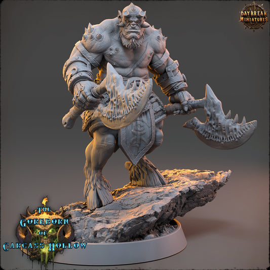 Goreborn Pit Warrior Thalrak Rynor | DayBreak Miniatures | Compatible with D&D/AOS | Fantasy | Tabletop