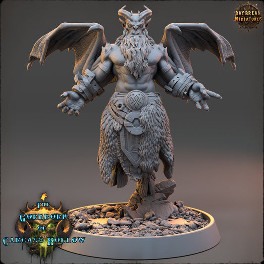 Goreborn Summoner Vexar Jorath | DayBreak Miniatures | Compatible with D&D/AOS | Fantasy | Tabletop