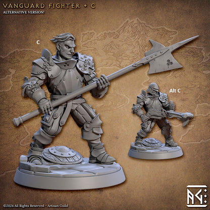 Vanguard Fighters | Artisan Guild Miniatures | Compatible with D&D/AoS | Fantasy | Tabletop RPG