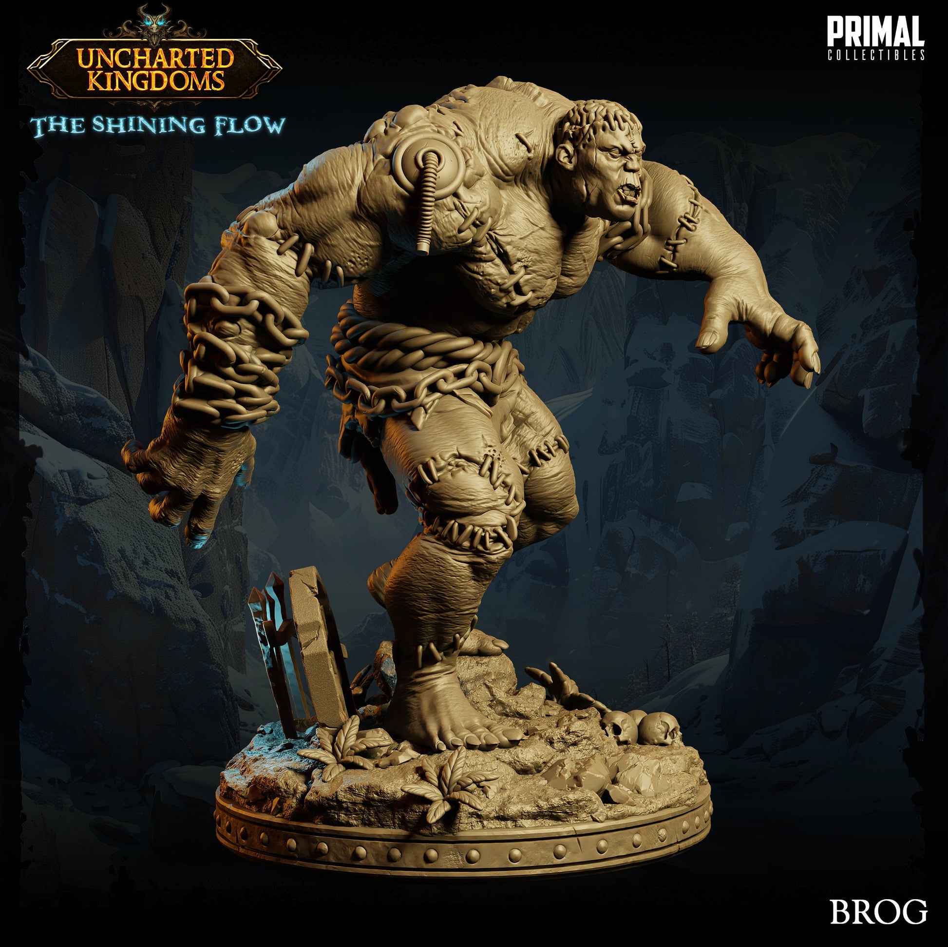 Golem Brute Brog | Primal Collectibles | Compatible with D&D/AoS | Fantasy