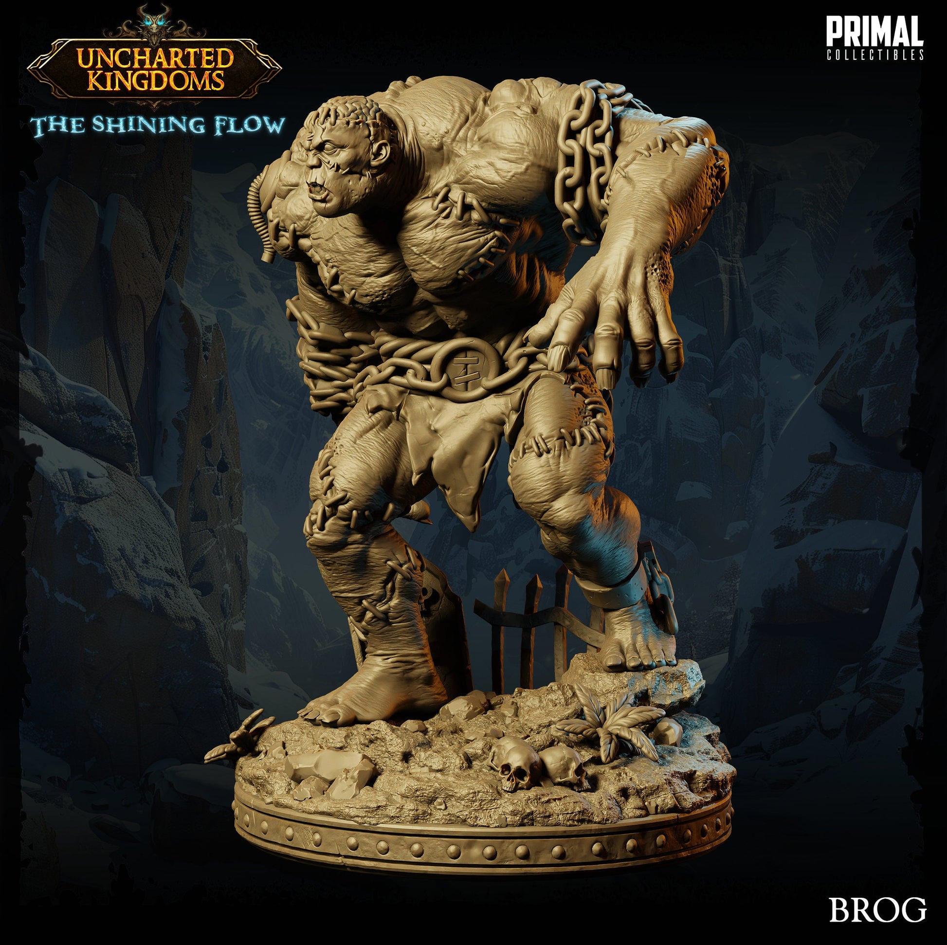Golem Brute Brog | Primal Collectibles | Compatible with D&D/AoS | Fantasy