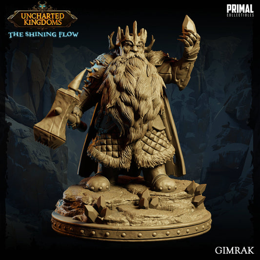 Dwarf King Gimrak | Primal Collectibles | Compatible with D&D/AoS | Fantasy