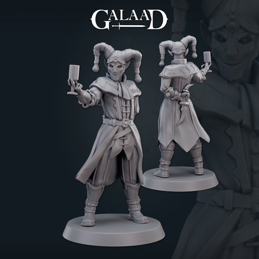 Royal Court Jester | Galaad Miniatures | Compatible with D&D/AoS | Fantasy | Tabletop RPG