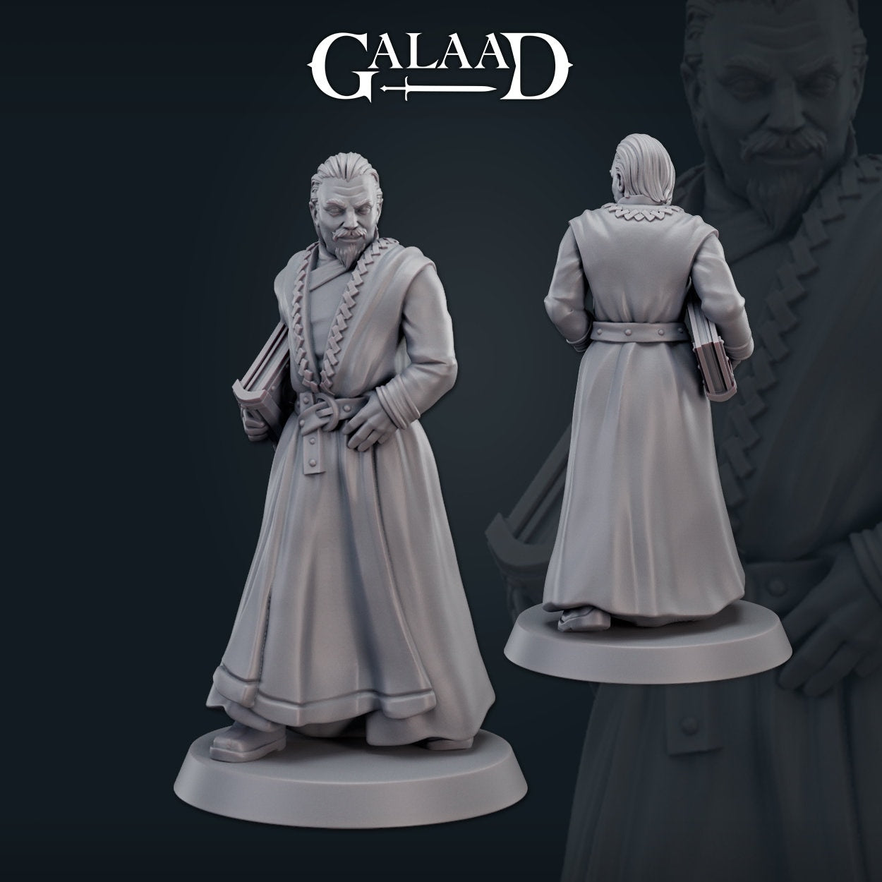 Royal Court Advisor | Galaad Miniatures | Compatible with D&D/AoS | Fantasy | Tabletop RPG