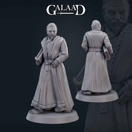 Royal Court Advisor | Galaad Miniatures | Compatible with D&D/AoS | Fantasy | Tabletop RPG