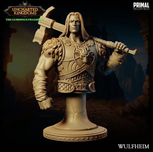 Barbarian Wulfheim Bust | Primal Collectibles | Compatible with D&D/AoS | Fantasy