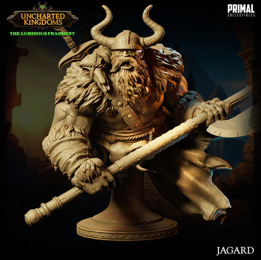 Barbarian King Jagard Bust | Primal Collectibles | Compatible with D&D/AoS | Fantasy