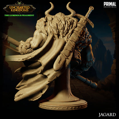 Barbarian King Jagard Bust | Primal Collectibles | Compatible with D&D/AoS | Fantasy