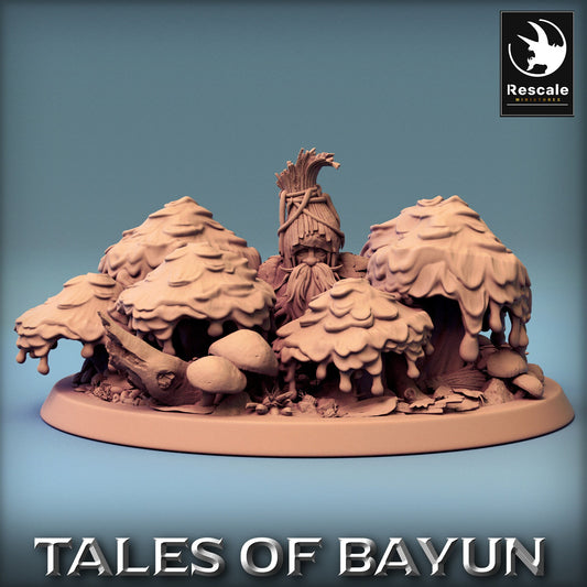 Bayun Druid Hide | Rescale Miniatures | Compatible with D&D/AoS | Fantasy | Tabletop RPG