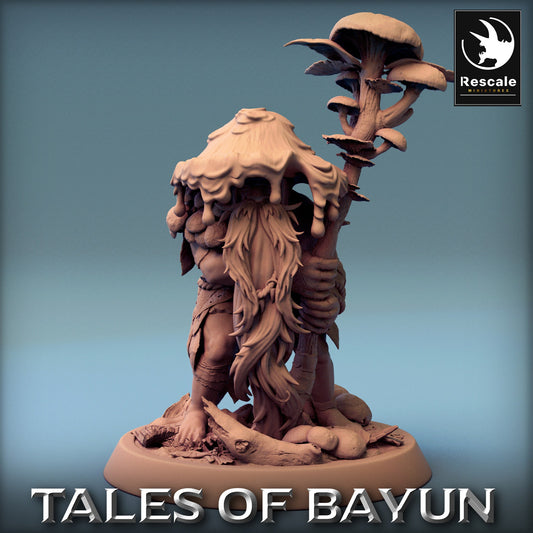 Bayun Druid Mushroom Hat Stand | Rescale Miniatures | Compatible with D&D/AoS | Fantasy | Tabletop RPG