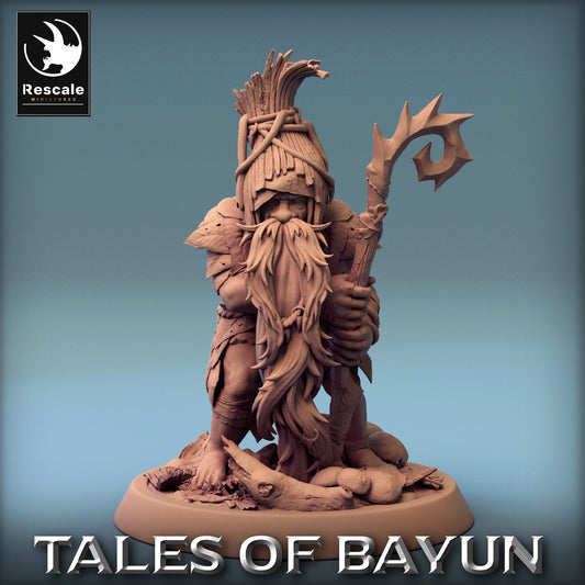 Bayun Druid Stand | Rescale Miniatures | Compatible with D&D/AoS | Fantasy | Tabletop RPG