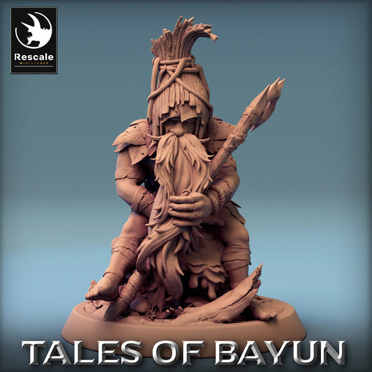 Bayun Druid Wait | Rescale Miniatures | Compatible with D&D/AoS | Fantasy | Tabletop RPG
